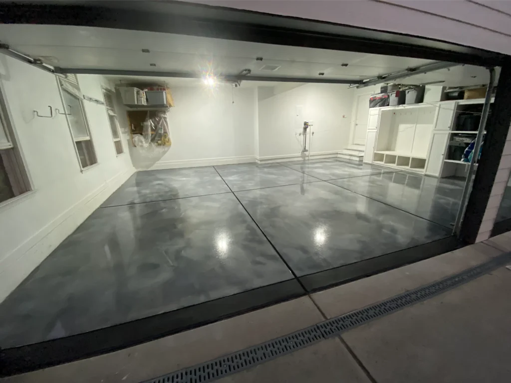 Concrete Coating showcasing durable high gloss finish for residential, commercial spaces and garages