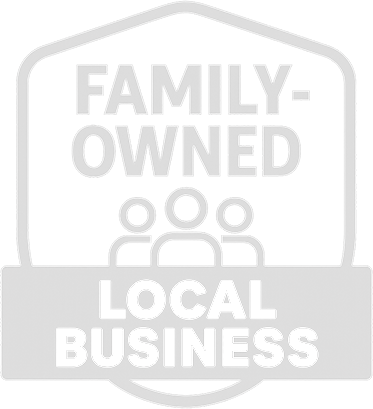 Family owned local business white icon used in Supreme Coating