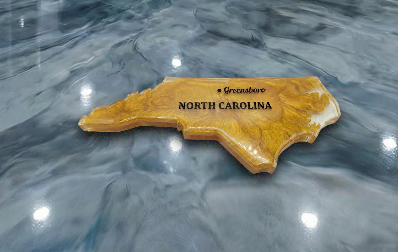 Best epoxy floor coating services map of High Point North Carolina