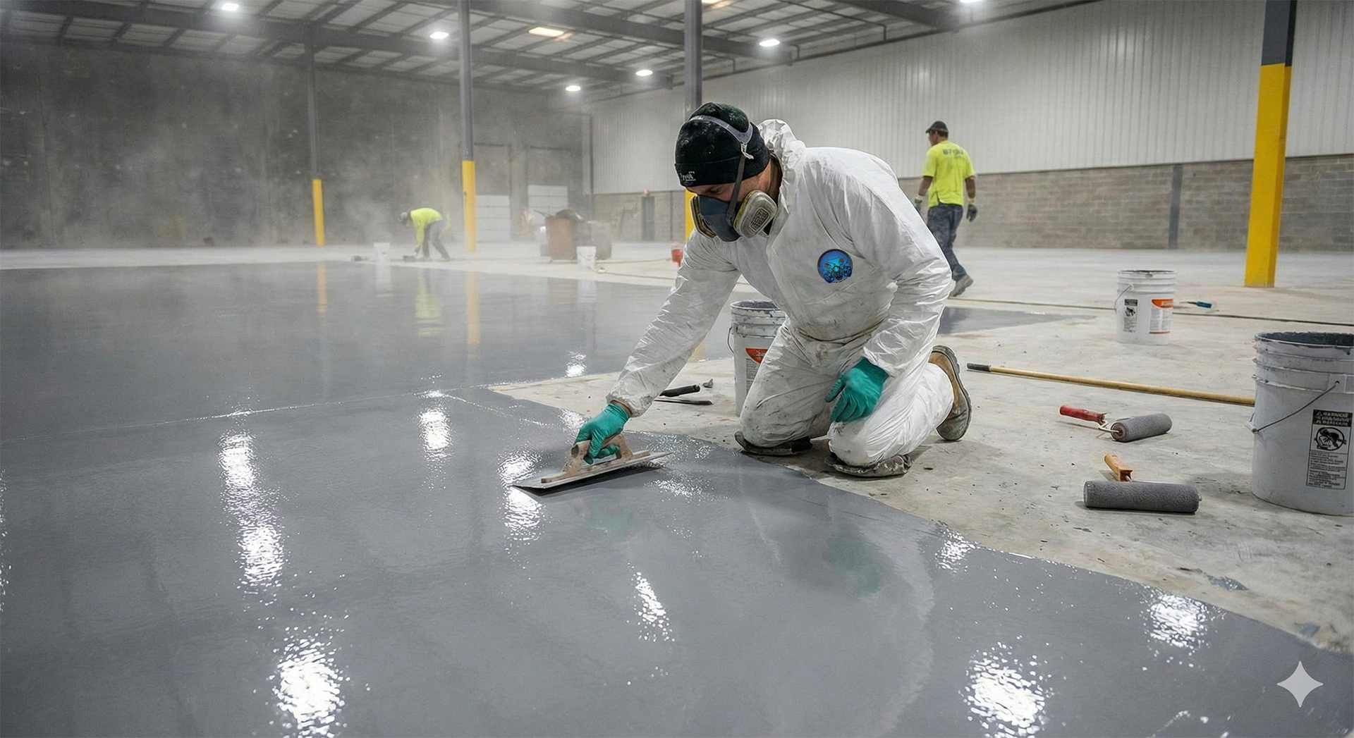 Commercial Epoxy Floor showcasing durable high gloss finish for residential and commercial spaces