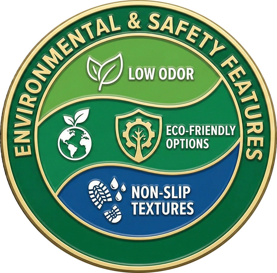 Environmental and safety features sticker image in Supremecoating