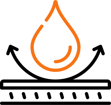 Moisture and stain resistant epoxy flooring icon