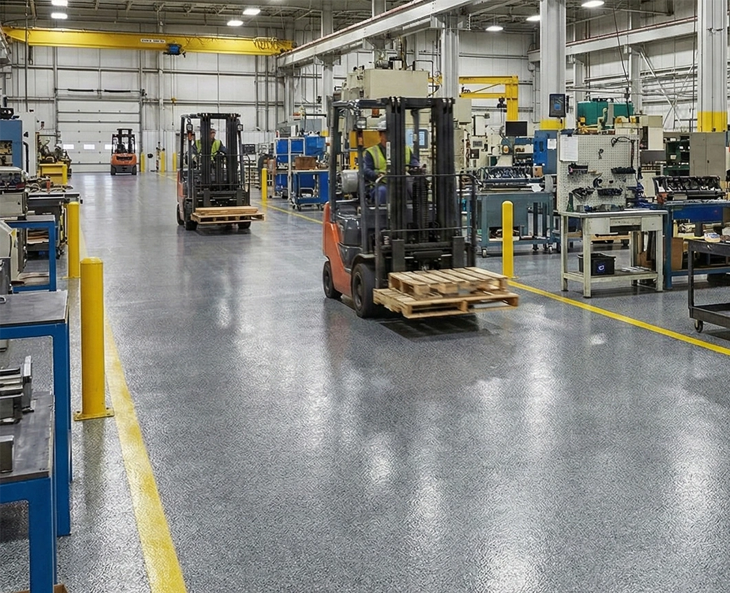 Commercial Epoxy Floor showcasing durable high gloss finish for industrial and commercial spaces