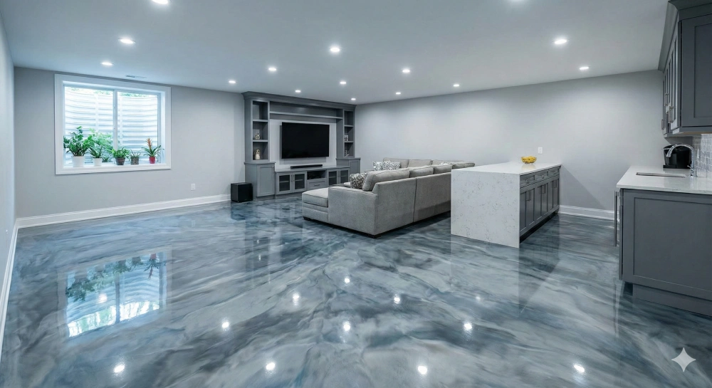 Epoxy Floor Coating showcasing durable high gloss finish for residential and commercial spaces